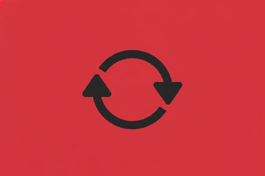 genarate a png image with red background and exchange icon made on it with black color, make the frame rectangle and dont leave white space on the sides